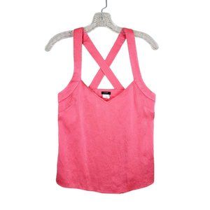 J. Crew Amelia Hammered 100% Silk Tank — Size 0